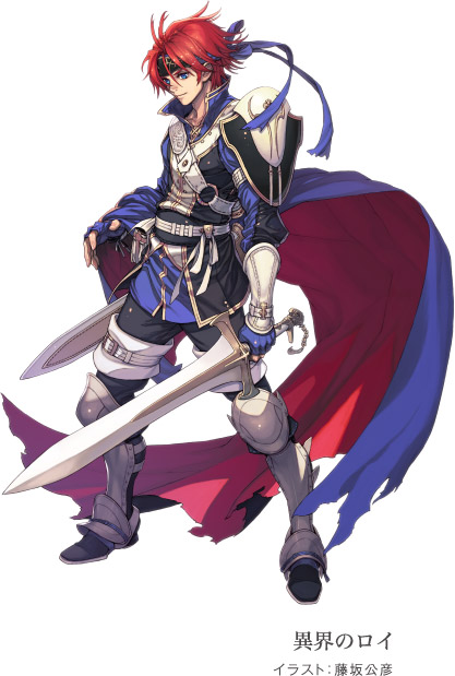 Roy "espíritu"
Personaje de DLC. Ilustrador: Fujisaka Kimihiko
[url=https://www.fireemblemwod.com/fe13/contenido-de-pago.htm]Más información.[/url]
