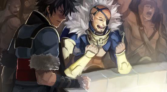 Ilustración
Mostrada en los [url=https://www.fireemblemwod.com/fe13/trasfondos-background.htm]trasfondos de capítulos.[/url]
Palabras clave: Lonqu Basilio