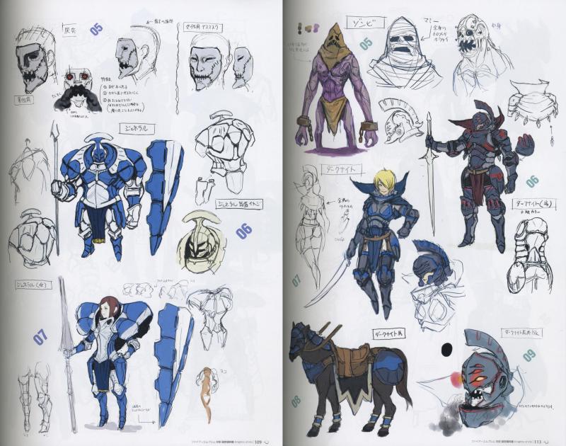 Diseños de personajes
