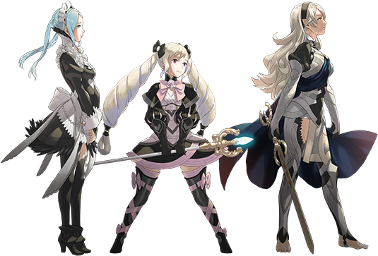Flora, Elise, Corrin
