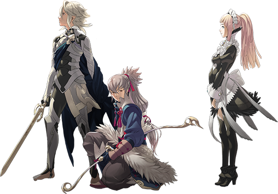 Corrin, Takumi, Felicia

