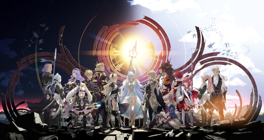 Ilustración con todos los personajes (2)
[url=https://www.fireemblemwod.com/gallery/albums/14/big/ilustracion_01_b.rar]Imagen en mayor calidad[/url] (20,2mb)
Palabras clave: Gunter Flora Camilla Elise Leo Xander Corrin Azura Ryoma Takumi Hinoka Sakura Felicia Jakob