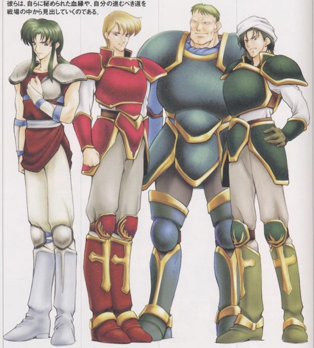 Midir, Naoise, Arden y Alec

