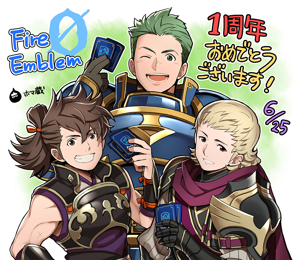Aniversario 1 - Hinata, Draug, Siegbert
Ilustración por Homa, primer aniversario de Cipher.
Palabras clave: No-cartas Aidraug