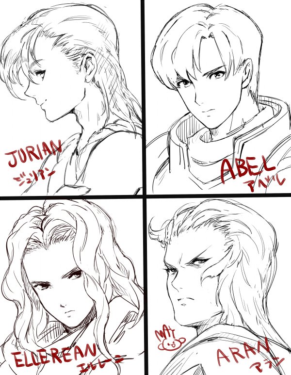 Julian, Abel, Arran, Arlen
Ilustración por Mayo.
Palabras clave: No-cartas