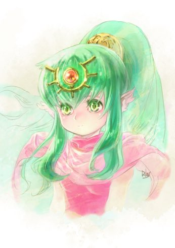 Tiki
Esbozo por Suzuki Rika (ilustradora de FE4). 
Palabras clave: No-cartas