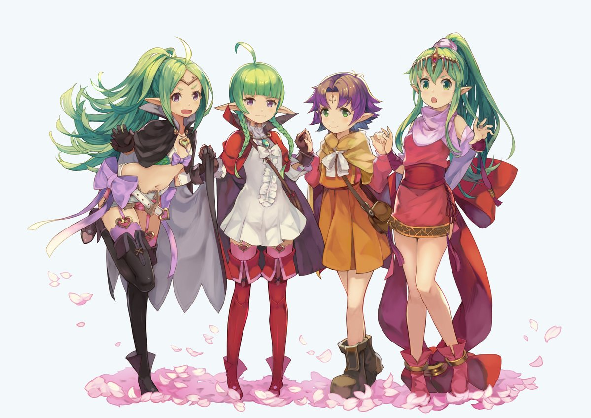 Nowi, Nah, Fae, Tiki
Ilustración por Tetsu Kurosawa
Palabras clave: No-cartas
