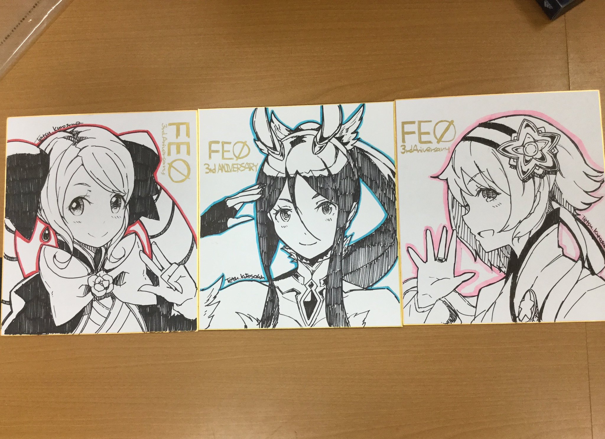 Aniversario 3 - Elise, Tsubasa, Sakura
Por Tetsu Kurosawa.
