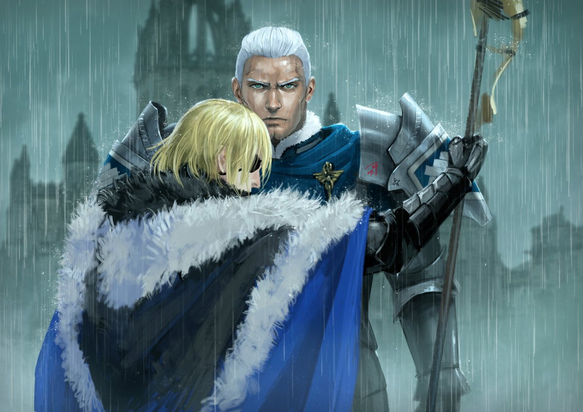 Dedue y Dimitri
Por @Ippei_painter
