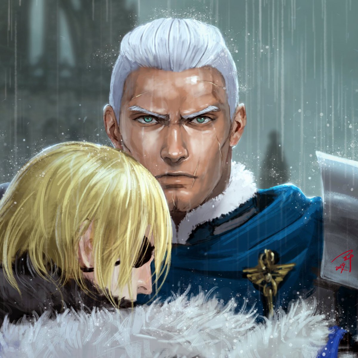 Dedue y Dimitri
Por @Ippei_painter
