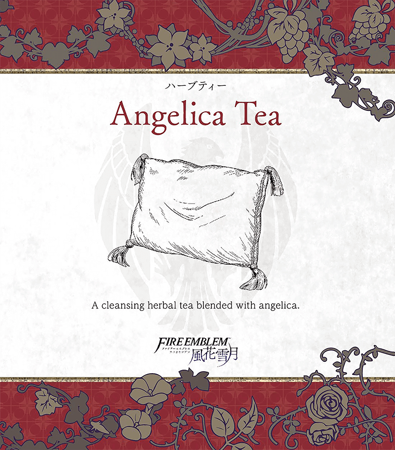 Angelica Tea
Parte del [url=https://www.fireemblemwod.com/articulo-1478358486]set oficial de té[/url] de Three Houses.
