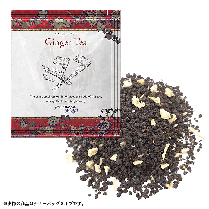 Ginger Tea
Parte del [url=https://www.fireemblemwod.com/articulo-1478358486]set oficial de té[/url] de Three Houses.
