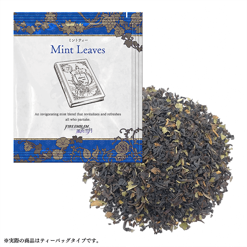 Mint Leaves
Parte del [url=https://www.fireemblemwod.com/articulo-1478358486]set oficial de té[/url] de Three Houses.

