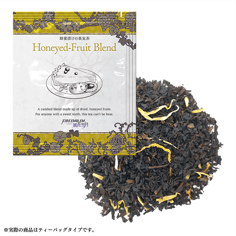 Honeyed-Fruit Blend
Parte del [url=https://www.fireemblemwod.com/articulo-1478358486]set oficial de té[/url] de Three Houses.
