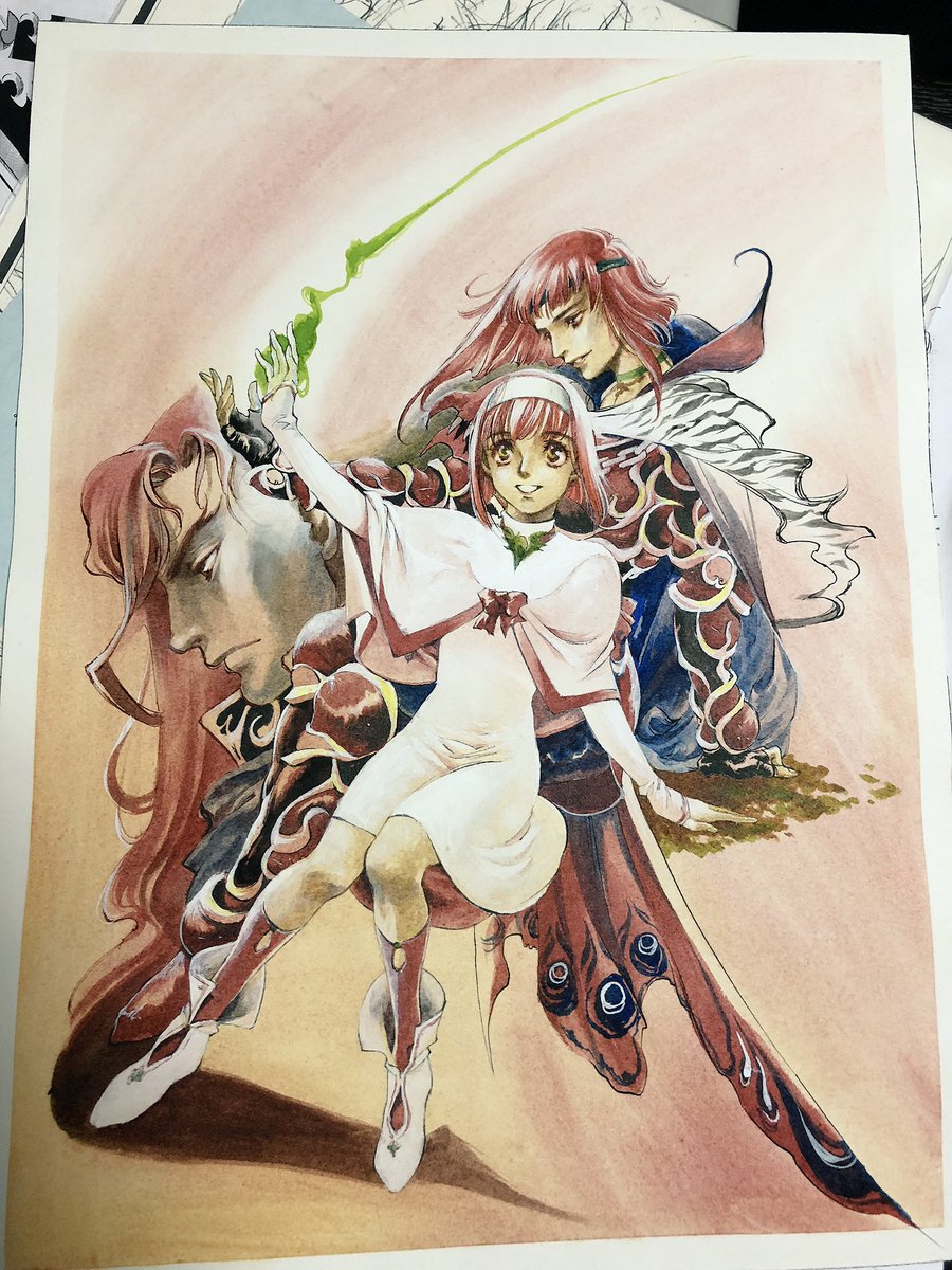 Maria, Minerva, Michalis
Antiguo arte por Suzuki Rika.
