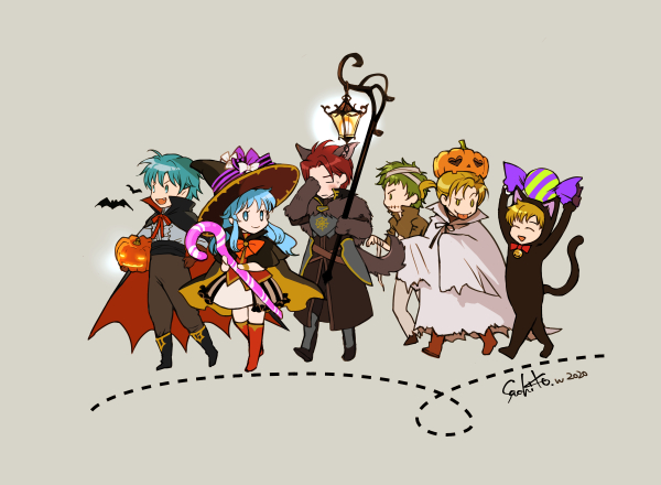 Renais (Halloween)
Por @wadadot_Lv
Palabras clave: Ephraim Eirika Seth Kyle Forde Franz