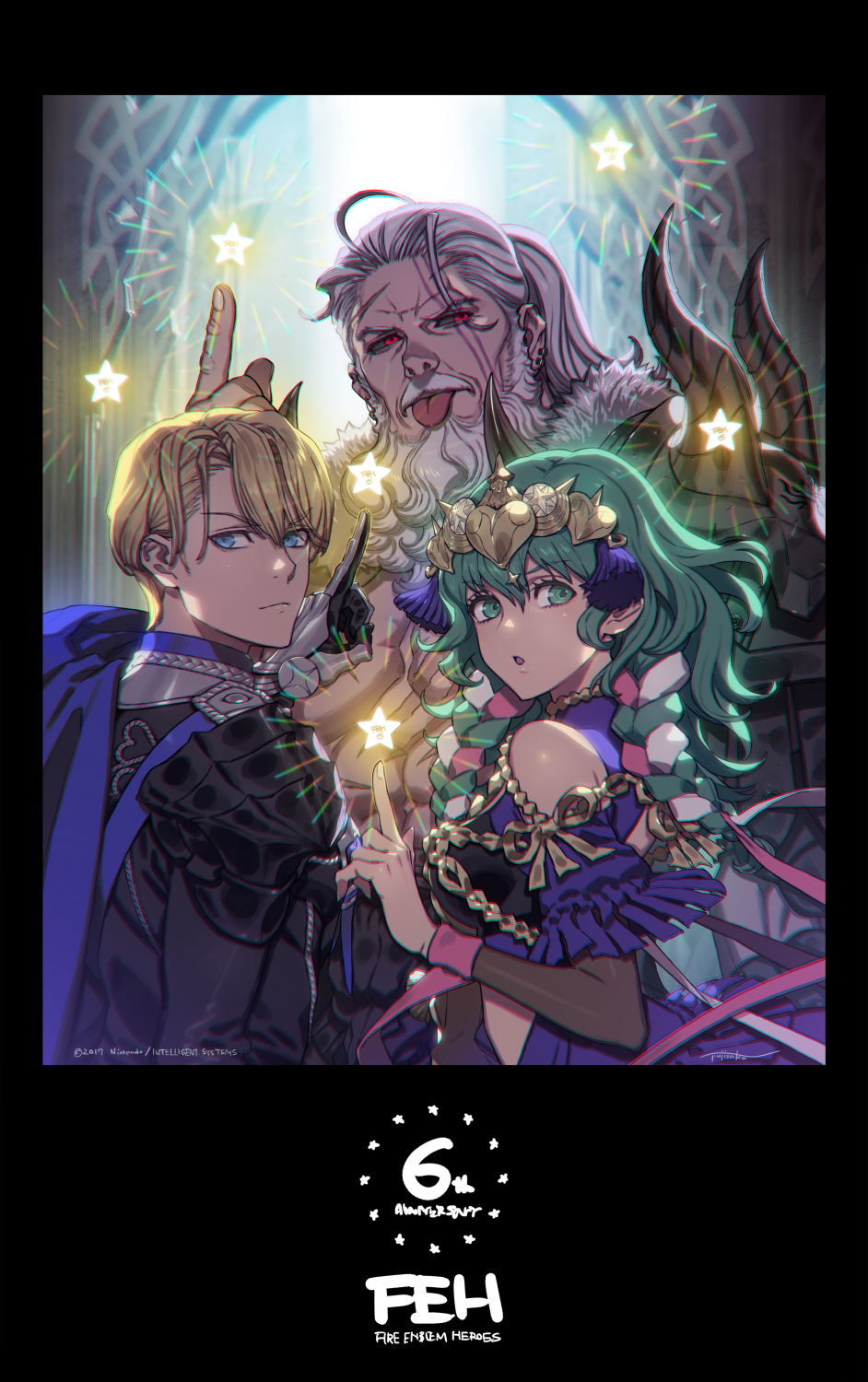 Aniversario 7, Nemesis, Dimitri, Byleth
Por Fujisaka Kimihiko
