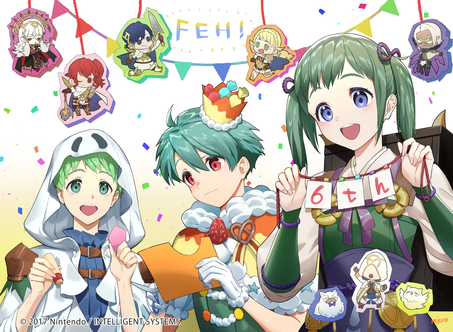 Aniversario 7, Rolf, Nils, Midori
Por Mikuro
Palabras clave: Veronica Anna Alfonse Sharena Bruno Kiran Feh Fehnix