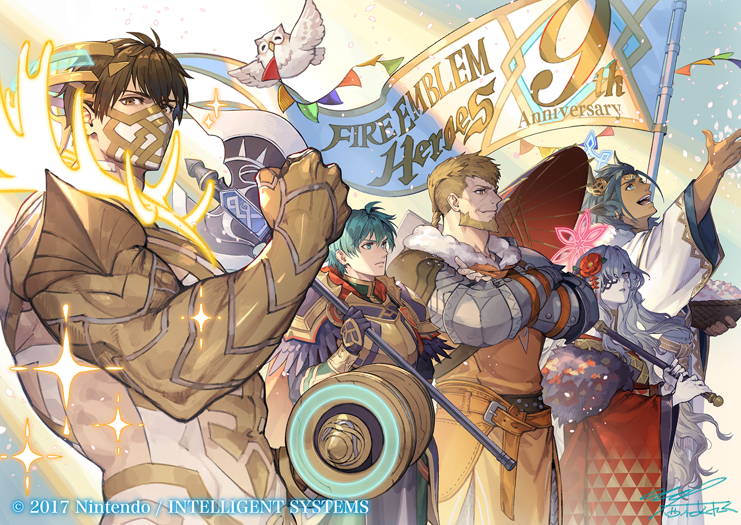 Aniversario 9, Nishiki Areku 
Palabras clave: Eikthyrnir Feh Ephraim Jeralt Askr Embla