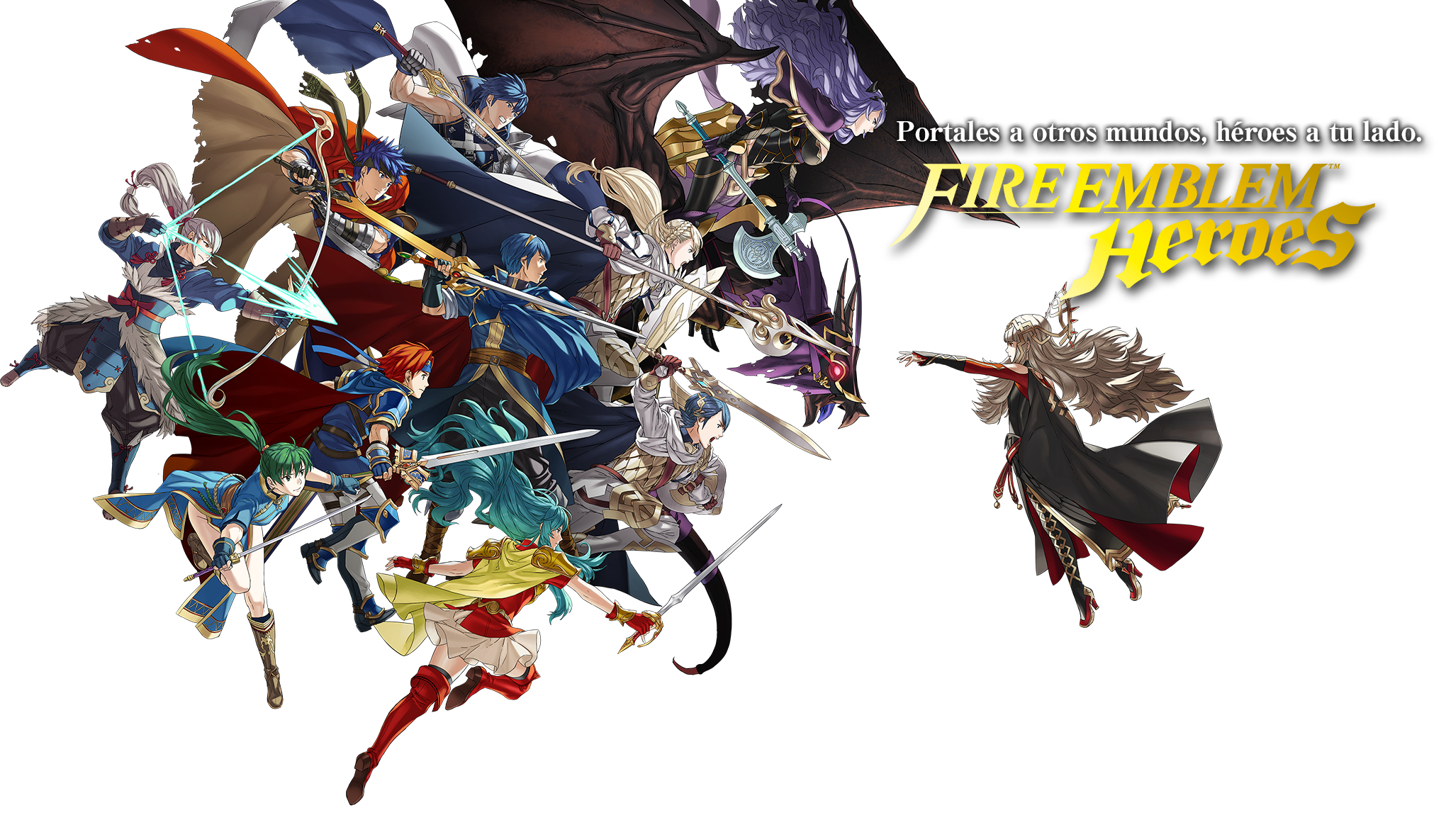 Logo - Heroes
Palabras clave: Veronica Camilla Chrom Sharena Alfonse Ike Marth Eirika Lyn Takumi