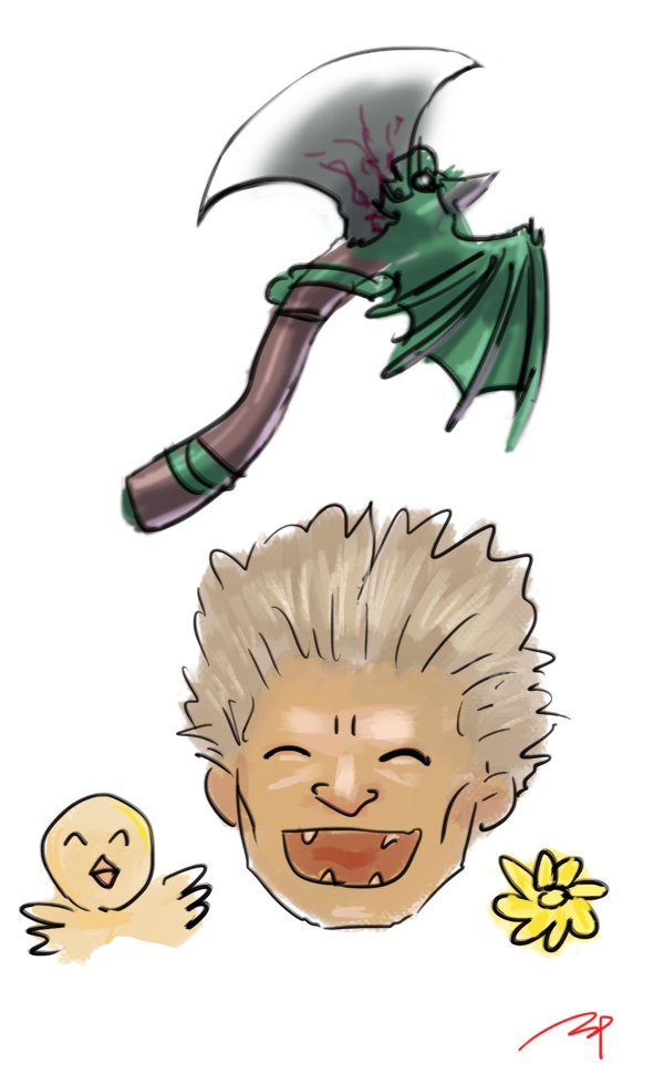 Gonzalez y Hacha demoníaca
Por @Ippei_painter
