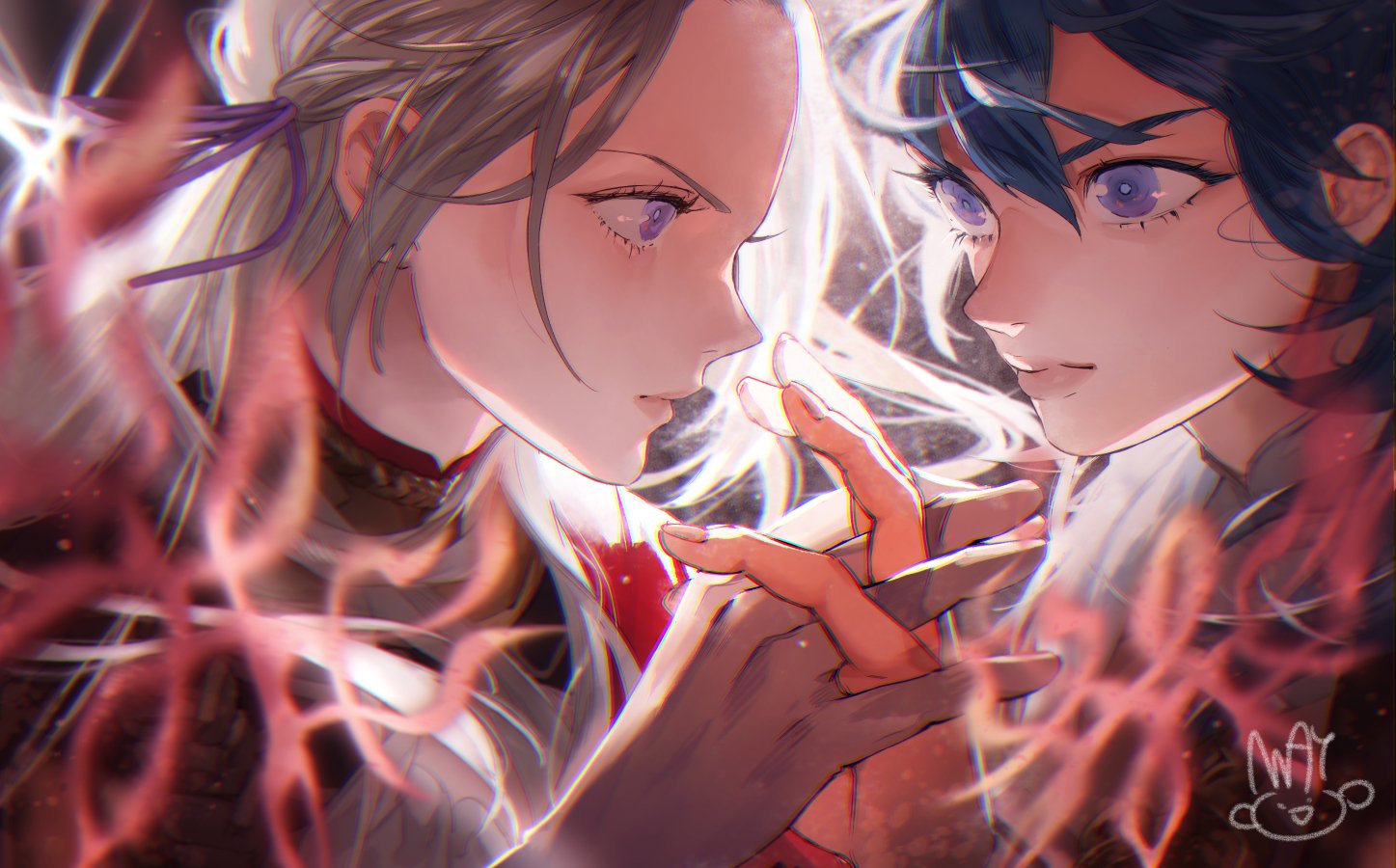 Edelgard, Byleth
Por @mayo_moyo
