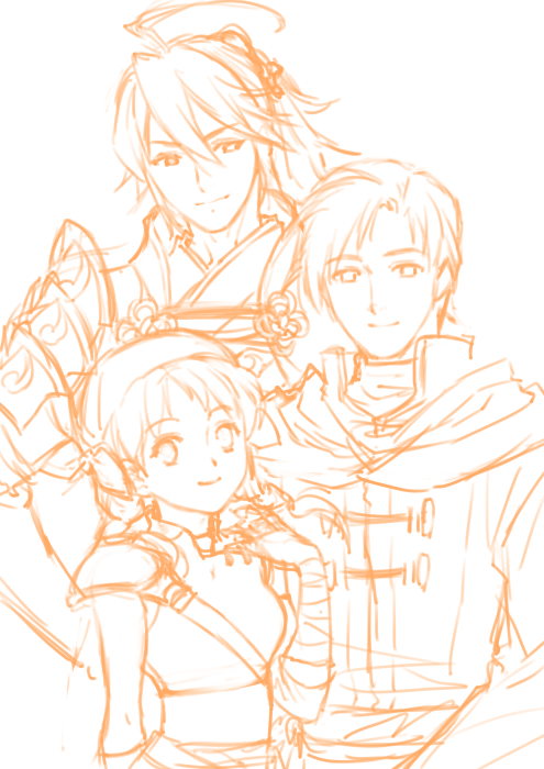 Subaki, Rhys, Rebecca
Por @senri_kita
