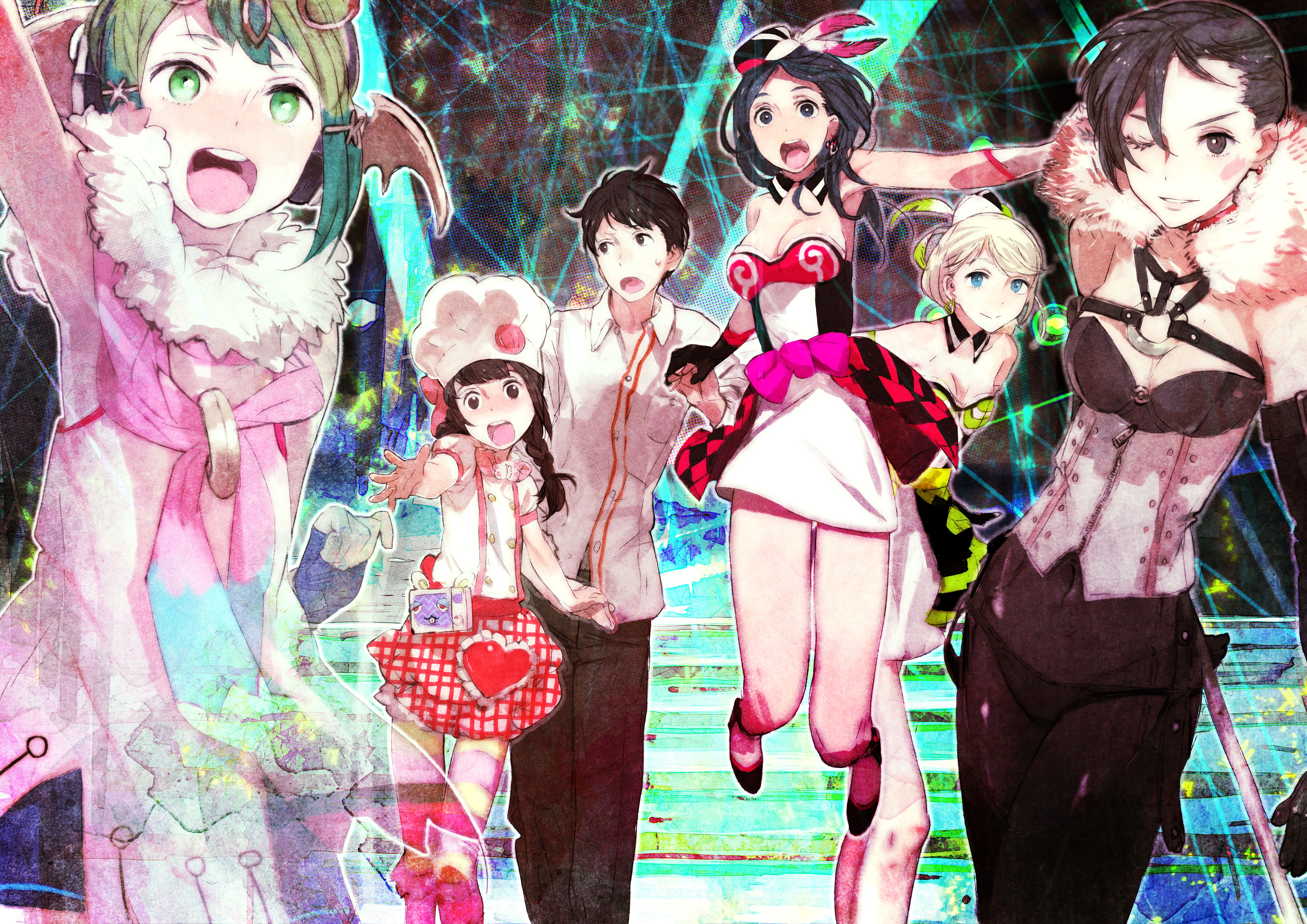 Itsuki, Mamori, Tsubasa, Eleonora, Tiki, Kiria
